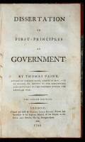 Dissertation on First-Principles of Government