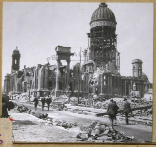 Original Glass Lantern Slides of 1906 San Francisco Earthquake