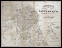 Bancroft's Official Guide Map of City and County of San Francisco...[and] Bancroft's Map of California and Nevada, 1882