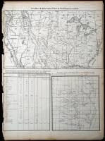 Two maps and a chart on one sheet relating to Indian tribes in the United States
