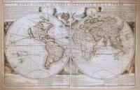 Mappe-Monde, ou Carte Generale de la Terre, Divisee en Deux Hemispheres Suivant la Projection la Plus Commune ou Tous les Points Principaux sont Placez sur les Observations de Mrs. de l'Academie Royale des Siences