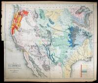 Map Illustrating the General Geological features of the Country West of the Mississippi River. Compiled from the surveys of W.H. Emory and from the Pacific Railroad Surveys & other sources