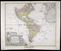 Americae Mappa Generalis Secundum Legitimas Projectionis Stereographicae Regulas ... Concinnata et Delineata ab Aug. Gott Boehmio Phil. Magistro. In Lucem Proferentibus Homannianis Heredibus A MDCCXXXXVI