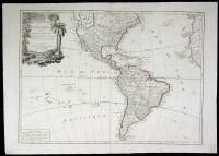 L'Amerique divisée en ses principaux Etats Assujettie aux Observations Astronomiqes. Par le Sr. Janvier Geographe