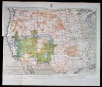 10 yearly examples of the Skeleton/Progress map of the Wheeler Surveys of the Territory of the United States West of the Mississippi River