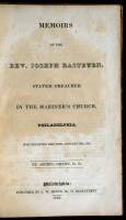 Green. Memoirs of the Rev. Joseph Eastburn, Stated-Preacher in the Mariner's Church, Philadelphia