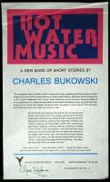 Hot Water Music: A New Book of Short Stories by Charles Bukowski.