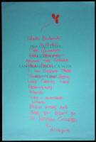 ''The Quarter New Orleans - '' - original hand-written poem, signed