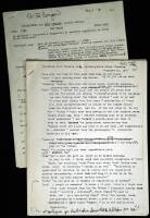 Two xerox copies of Ginsberg typescripts (including holographic corrections and notes copied), both inscribed for Ted Berrigan by Allen Ginsberg