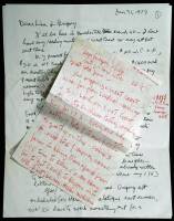 Collection of four autograph letters signed by Allen Ginsberg to fellow Beat Poet, Gregory Corso, one of which is very long with ancillary material