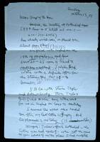 Autograph letter signed by Allen Ginsberg to Gregory Corso and Ben Posset