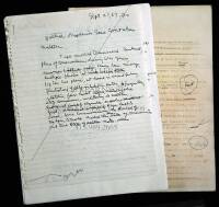 ''After Words'' for The Fall of America &ndash; two holograph manuscript pages and four typescript pages with holographic corrections and additions, plus 2 photocopy pages with holographic corrections