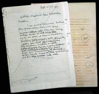 ''After Words'' for The Fall of America – two holograph manuscript pages and four typescript pages with holographic corrections and additions, plus 2 photocopy pages with holographic corrections