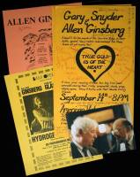 Lot of 7 scarce Ginsberg ephemeral items