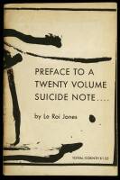 Preface to a Twenty Volume Suicide Note....