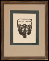 Framed Jack London bookplate