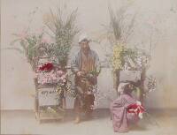 Collection of 21 hand-colored Japanese photographs