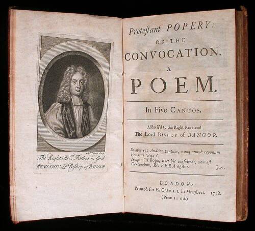 Three early 18th century poems & a related work bound together, including Pope's The Rape of the Lock