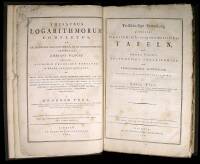 Thesaurus Logarithmorum Completus, ex Arithmetica Logarithmica, et ex Trigonometria Artificiali Adriani Vlacci collectus... [and also in German] Vollständige Sammlung grösserer logarithmisch-trigonometrischer Tafeln, nach Adrian Vlack's arithm