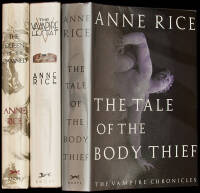 Three novels by Anne Rice, all signed by her