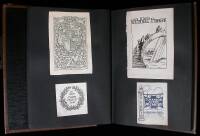 Album containing 85 bookplates from noted San Francisco Bay Area personalities