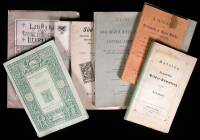 Collection of 18 turn-of-the-century catalogues from various book-sellers and auctioneers