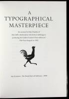 A Typographical Masterpiece. An account...of Eric Gill's collaboration with Robert Gibbings in producing the Golden Cockerel Press edition of 'The Four Gospels' in 1931