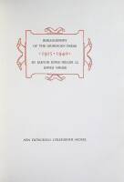 Bibliography of The Grabhorn Press: 1915-1940
