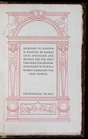 Diogenes in London as Written by Robert Louis Stevenson and Printed for the First Time from the Original Manuscript by Edwin & Robert Grabhorn for John Howell