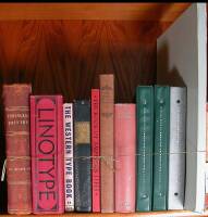 Lot of 10 titles (11 volumes) of type specimen books