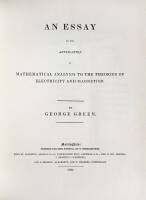 An Essay on the Application of Mathematical Analysis to the Theories of Electricity and Magnetism