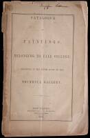 Catalogue of Paintings, Belonging to Yale College; Deposited in the South Room of the Trumbull Gallery