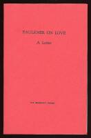 Faulkner on Love. A Letter to Marjorie Lyons