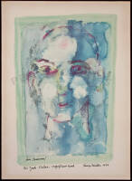 "Blue Face" - lithograph