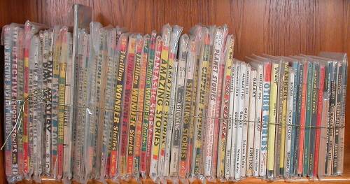 Collection of 61 Sci-Fi and Detective Fiction pulp magazines