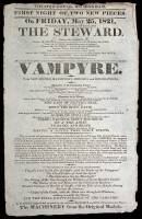 ''The Vampyre'' - original theatrical broadside