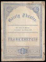 Gaiety Theatre. [A Playbill for] Frankenstein