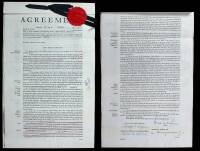 Galatea – Original Book Contract for James M. Cain’s book, Galatea, Signed by Cain and Knopf