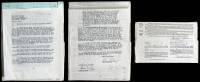 Galatea – Official Letter of Agreement and Purchase and Rights Contract between James M. Cain and film director Otto Preminger, along with a Western Union telegram to Cain detailing Preminger’s offer on the film option