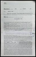 The Magician’s Wife – Original Book Contract for James M. Cain’s book, The Magician’s Wife, Signed by James M. Cain and the Publisher