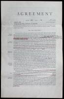 The Moth &ndash; Original Book Contract for James M. Cain&rsquo;s book, The Moth, Signed by Alfred Knopf