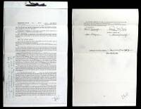 Our Government – Original Book Contract for James M. Cain’s first book, Our Government, signed by Cain and Knopf